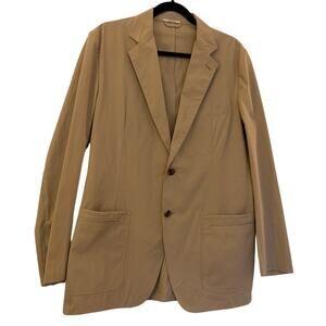 Hermès NWOT Tan Cotton Light Blazer